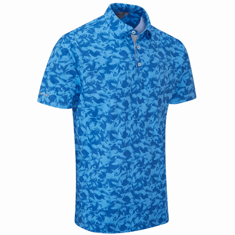 Seasonal Comfort Style Simple Comfort Look Ping Julian Polo Shirt - Tidal Blue Multi