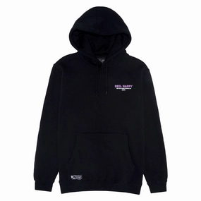 Lightweight Warmth Quick Dry Material Reel Happy Good Times Hoodie - Black