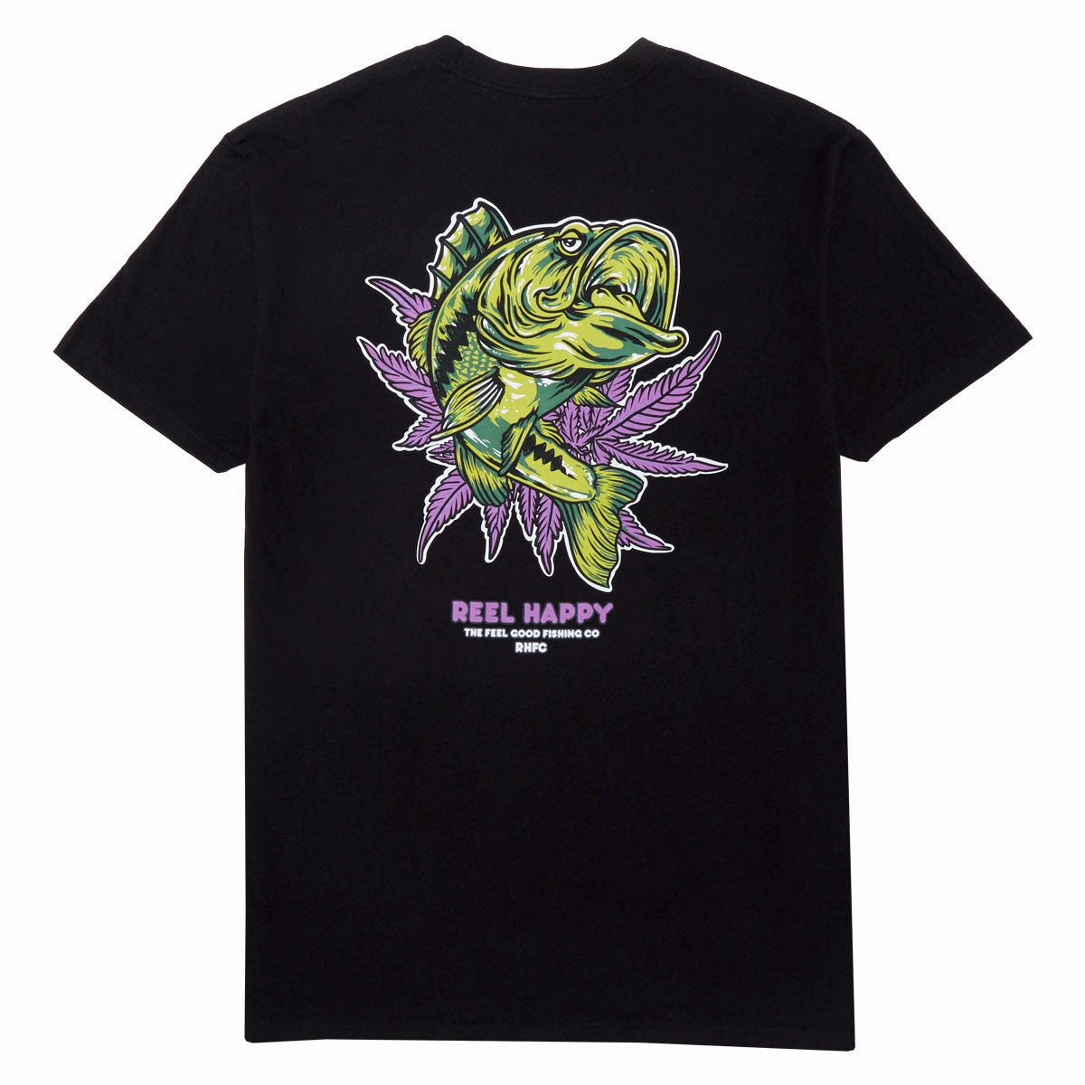 Reel Happy Good Times T-Shirt - Black OdorResistantTechnology Effortless Fashion