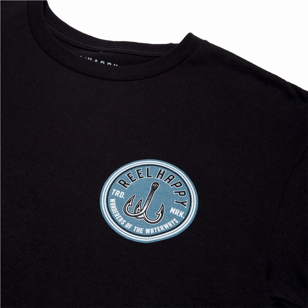 Reel Happy Night Trippers T-Shirt - Black Versatile Style Unisex Fit