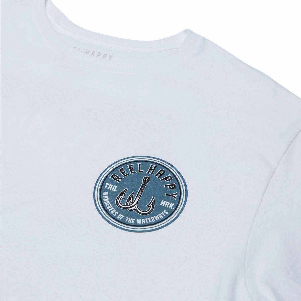 High Durability Weave Reel Happy Night Trippers T-Shirt - White