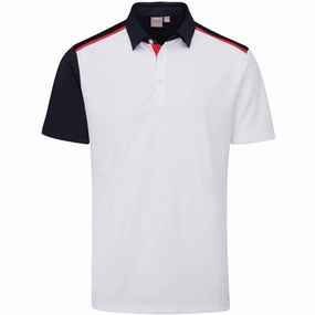 Ping Mack SensorCool Polo Shirt - White/Navy Eco Friendly Dyes