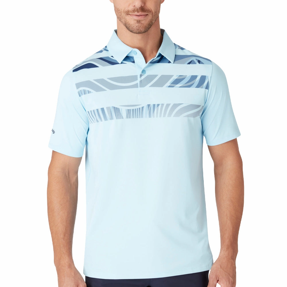 Callaway Trippy Block Polo Shirt - Arctic Paradise Stylish and Relaxed