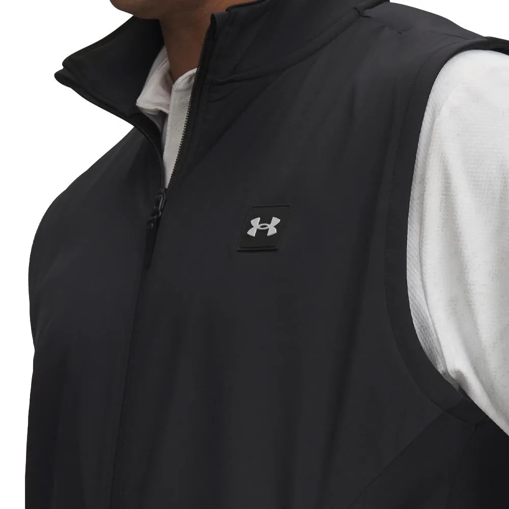 broadness Hidden pockets Under Armour Drive Pro Storm Hybrid Gilet - Black/Metallic Silver