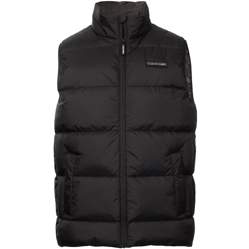 Cushion Weight Distributing Design Calvin Klein Rivington Padded Gilet - Black