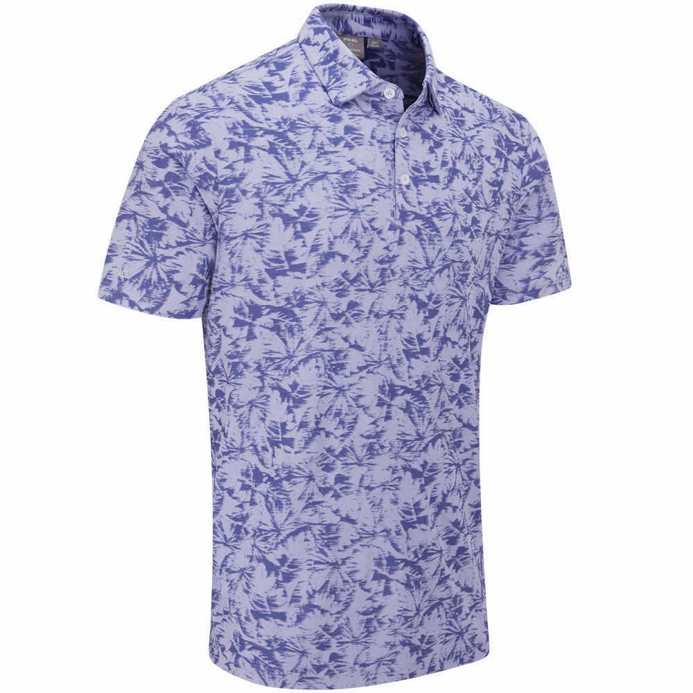 Premium Material Ping Diego Polo Shirt - Purple Ash Multi