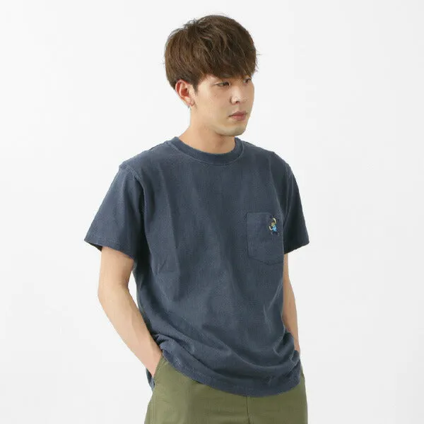 GOOD ON / GO BOY Hanging embroidery short sleeve pocket Easy Fit Travel Outfit