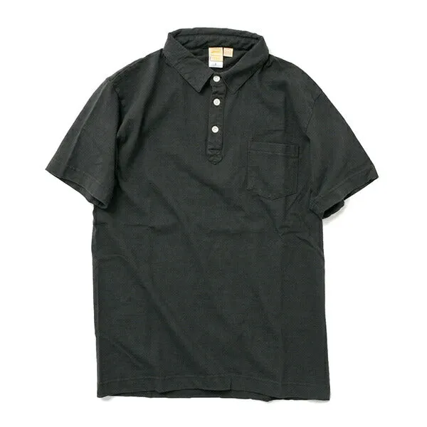 BARNS / BR-1006 Loopwheel Jersey Short Sleeve Polo Shirt winter warmth Wrinkle Free Fabric