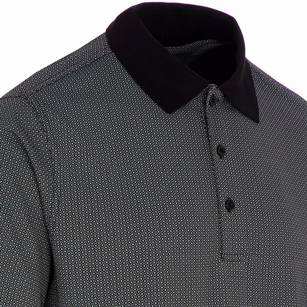 ProQuip Pro Tech Double Jacquard Polo Shirt - Black Day-to-Day Comfort Fresh Style Trend