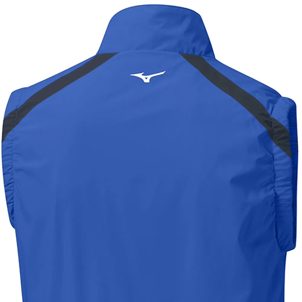 Mizuno Breath Thermo Move Tech Gilet - Blue Slip Resistant Trim