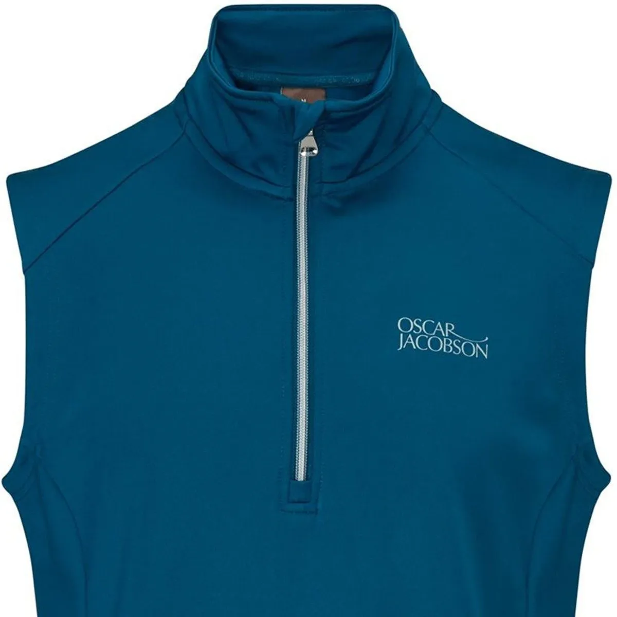 Oscar Jacobson Trent Tour Sleeveless Midlayer - Teal Water Resistant Material