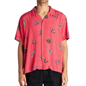 Deus Ex Machina Vibrant Virus Shirt - Strawberry Gender Neutral Soft touch finish