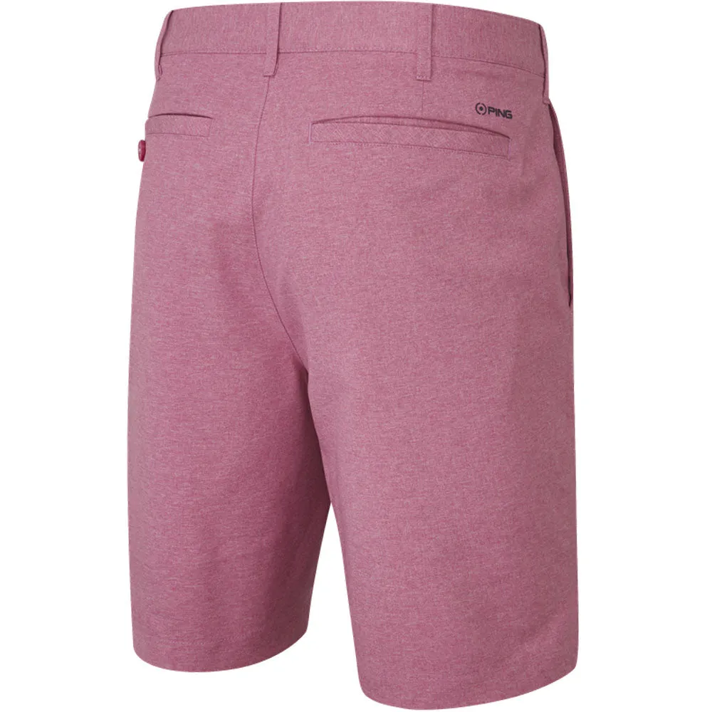 young adults No Slip Waistband Ping Bradley Shorts- Raspberry Marl