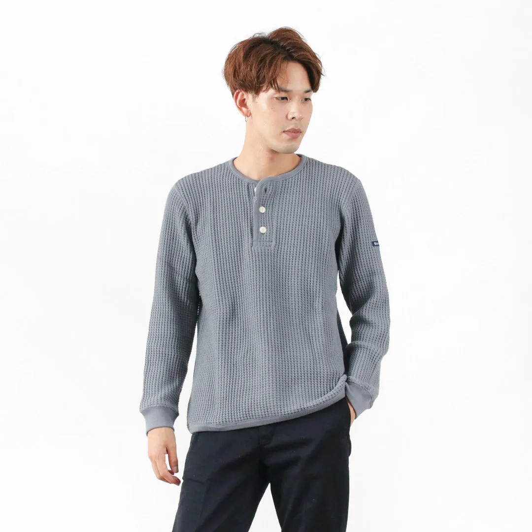 Geometric Print TIEASY / Super Thermal Henry Neck T-Shirt
