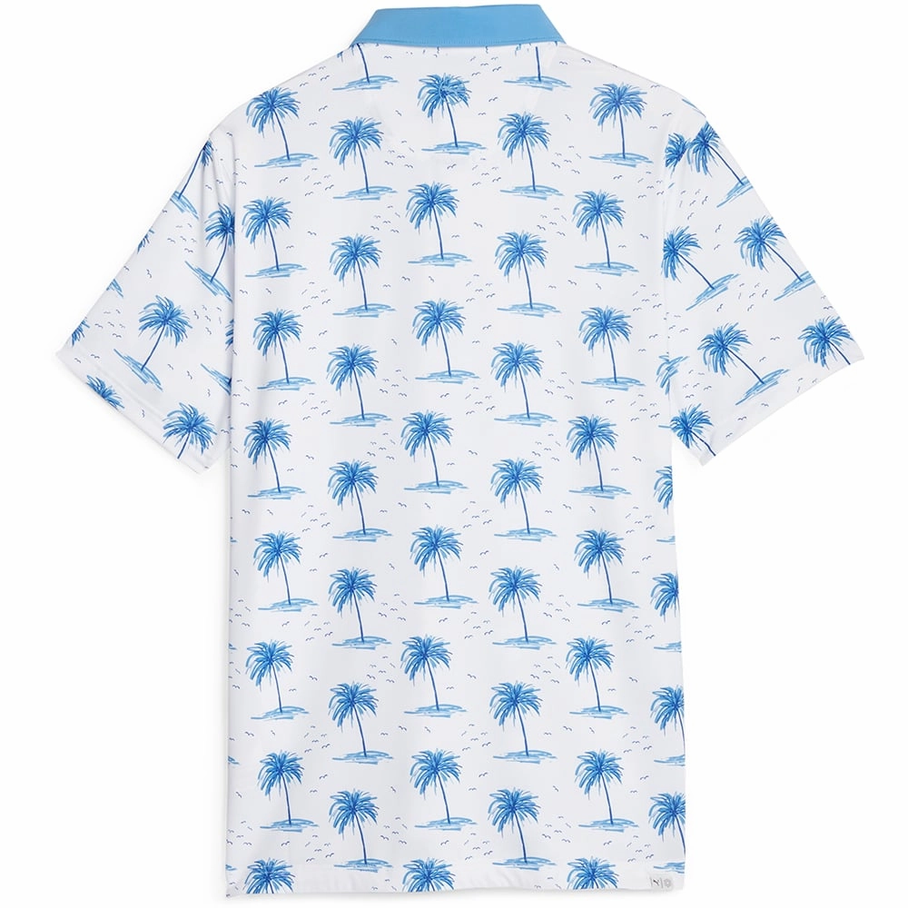 Casual Comfort Puma MATTR Mirage Polo Shirt - White Glow/Regal Blue