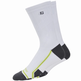 FootJoy Tech D.R.Y. Crew Socks - White low heel sandals Megalopolis