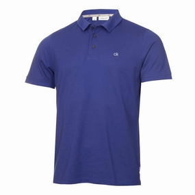 Relaxed Armhole Cut Pocket Detailing Calvin Klein Planet Polo Shirt - Indigo