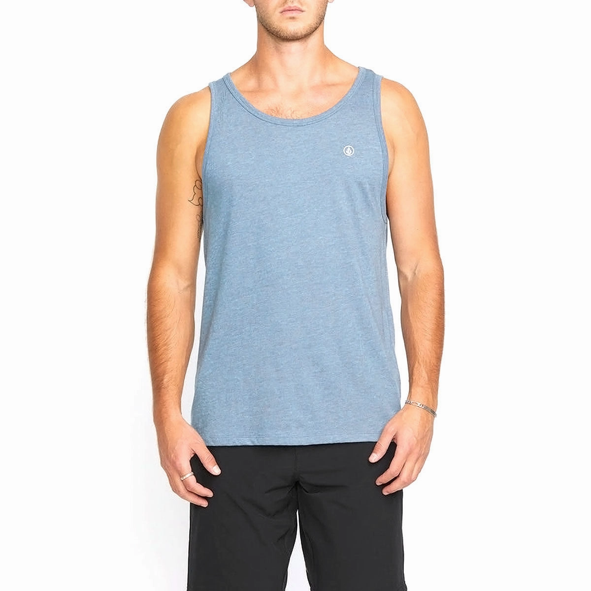 Volcom Solid Heather Tank Top - Stormy Blue 2025 pair