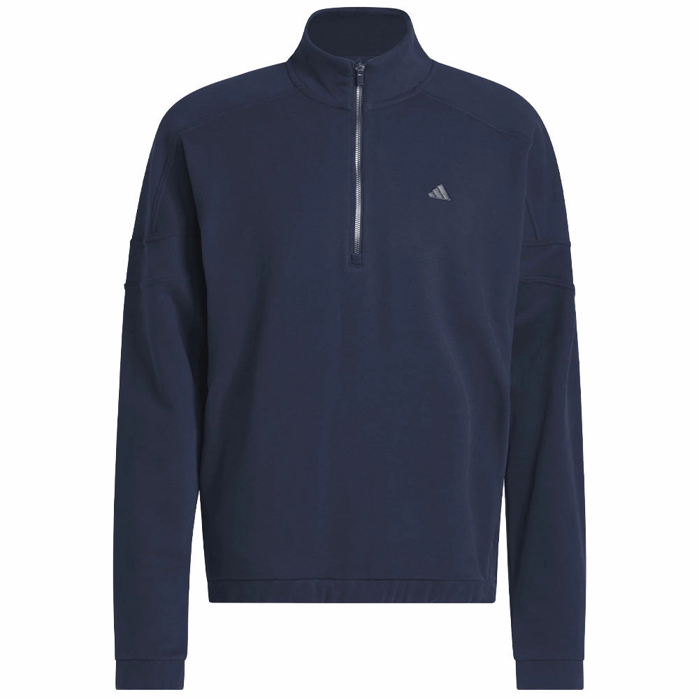 Essential Layer adidas Go-to Heritage Loose 1/4 Zip - Collegiate Navy