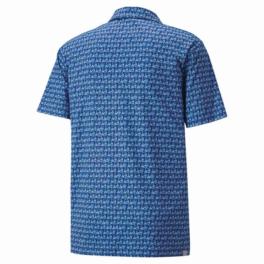 Street Outfit Puma MATTR Carts Polo Shirt - Mazarine Blue/Placid Blue