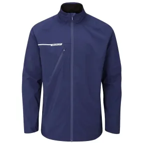 FullCoverageHood Wrinkle Free Texture Stuburt Evolution Full-Zip Waterproof Jacket - Midnight