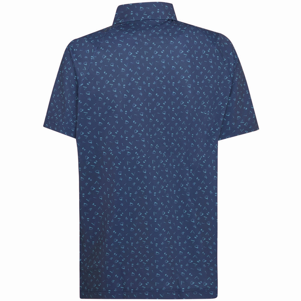 EasyCare Fabric Callaway All Over 'Drive' Polo Shirt - Peacoat