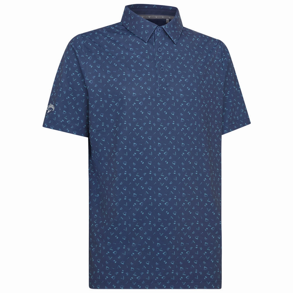Callaway All Over 'Drive' Polo Shirt - Peacoat Classic Wear