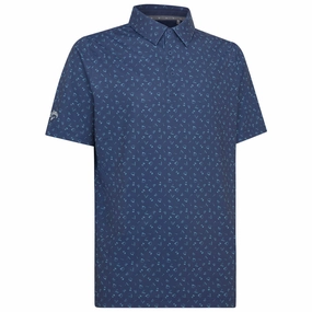 Callaway All Over 'Drive' Polo Shirt - Peacoat Classic Wear