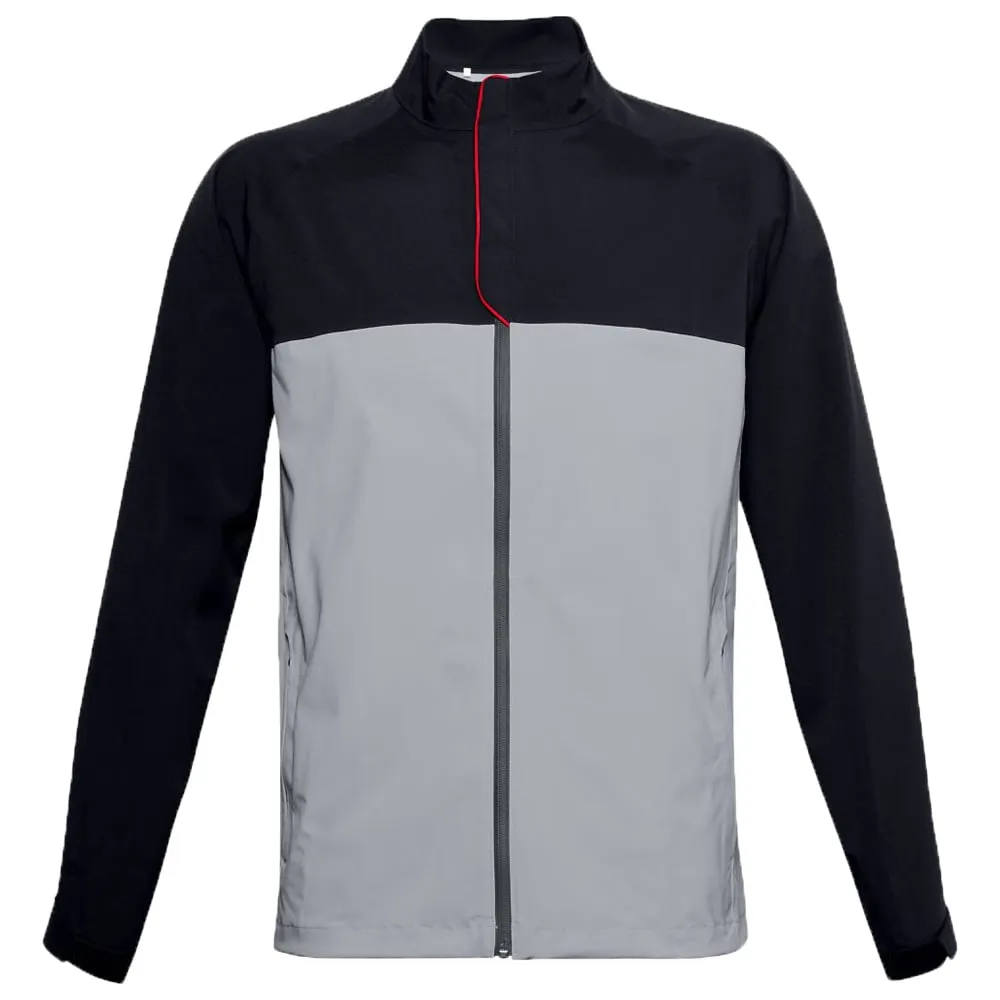 Recycled materials Glow In The Dark Accents Under Armour Stormproof Waterproof Jacket - Grey
