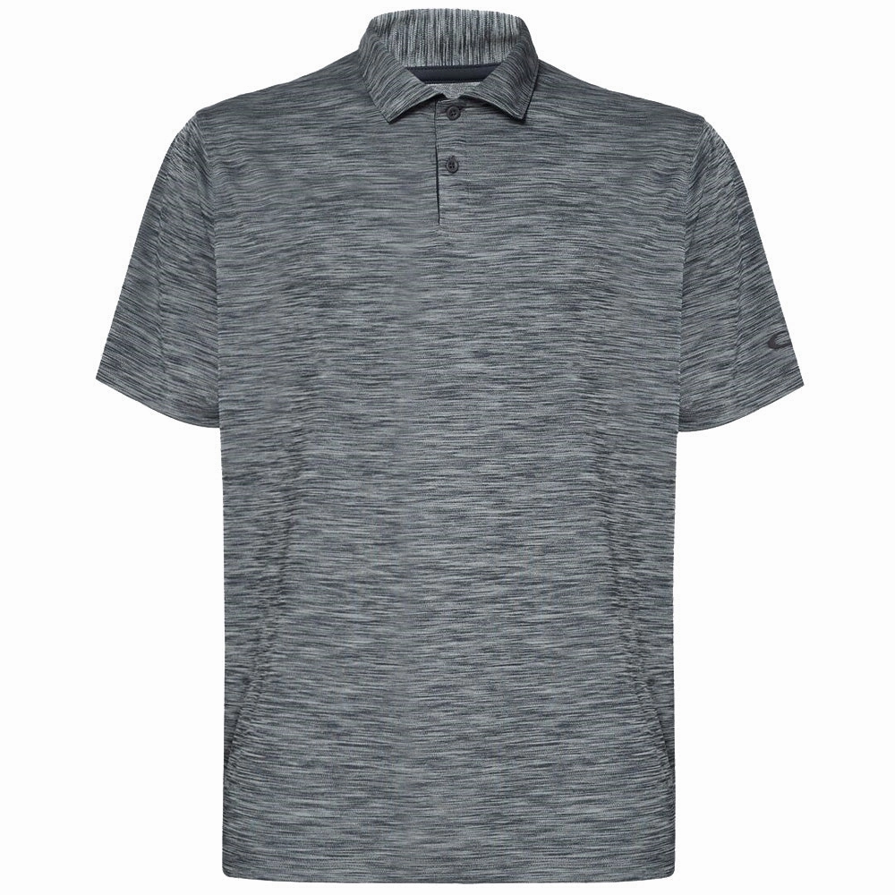 Wrinkle Free Fabric Oakley Aero Hydrolix Polo Shirt - Blackout Heather