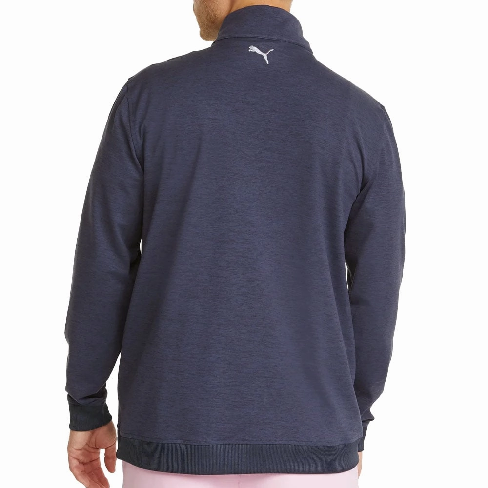 Cozy Warmth Modern Puma AP Cloudspun Castle 1/4 Zip Pullover - Navy Blazer Heather