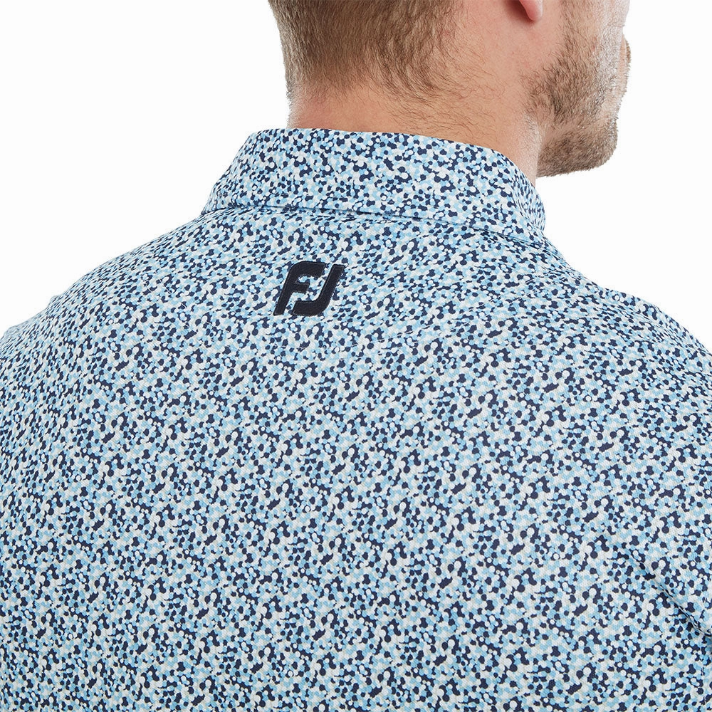 FootJoy Confetti Print Polo Shirt - True Blue HighThreadCount Chilly Style