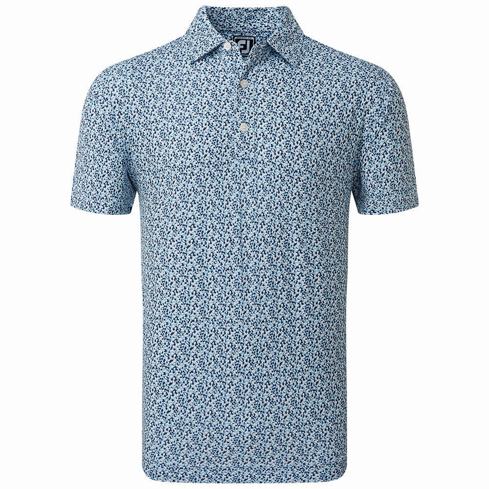 Practical Wear FootJoy Confetti Print Polo Shirt - True Blue