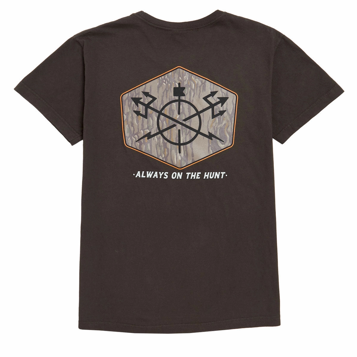 Dark Seas Solid Oak T-Shirt - Bristol Black Comfortable fit