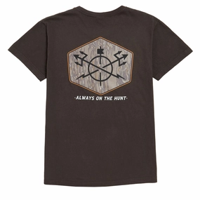 Dark Seas Solid Oak T-Shirt - Bristol Black Comfortable fit