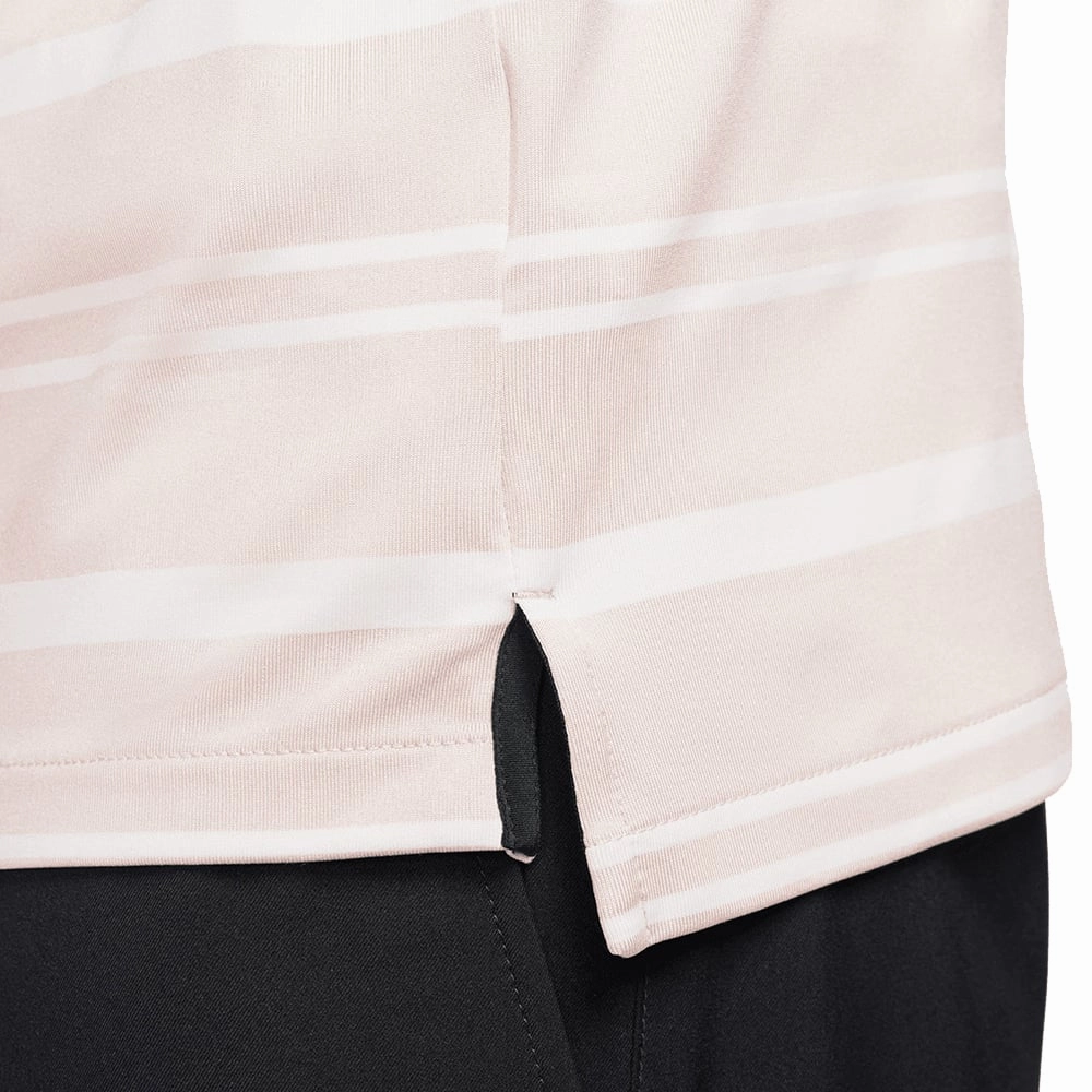 Non Toxic Materials Subtle Details Nike Dri-FIT Tour Stripe Polo Shirt - Pink Oxford/Barley Rose/Black