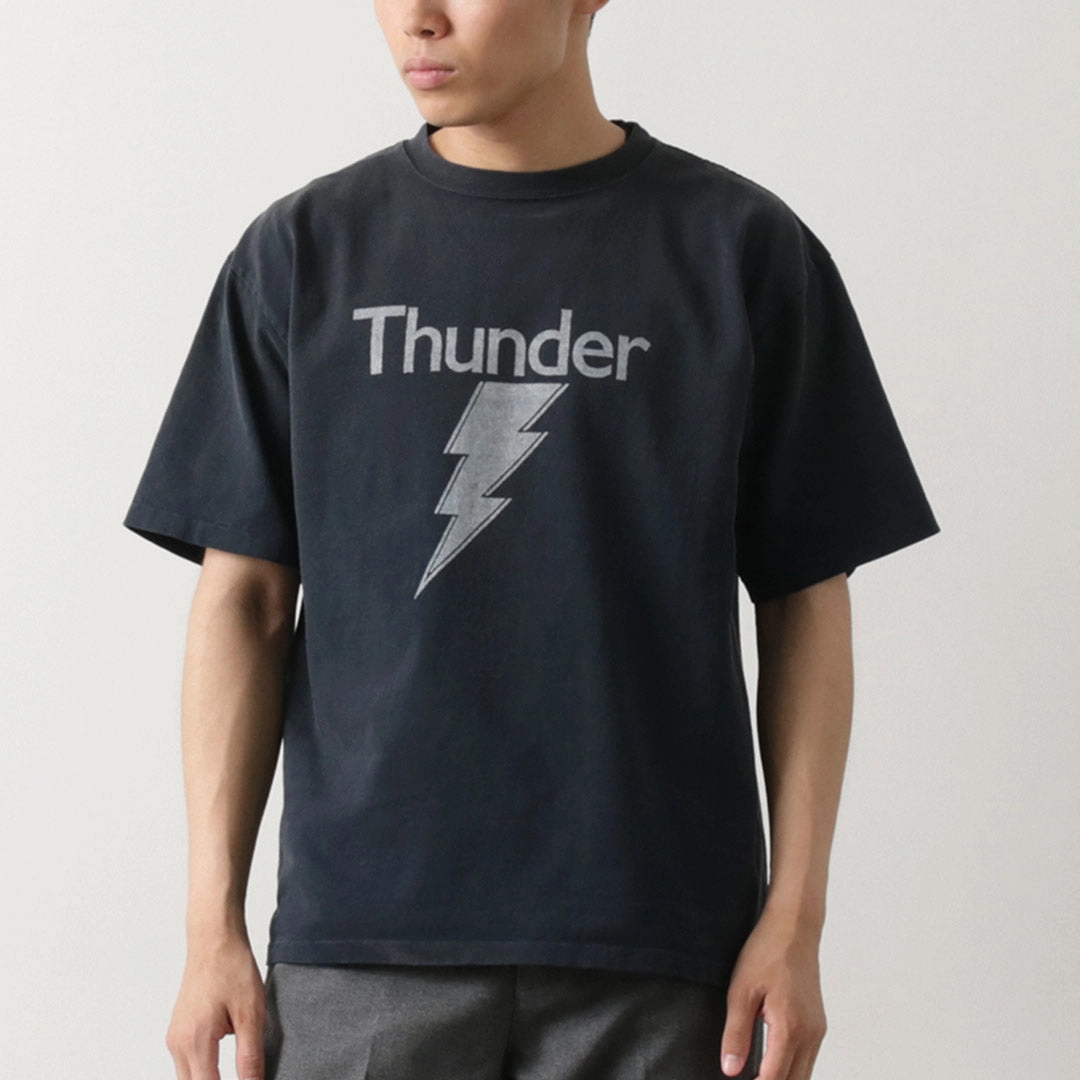 REMI RELIEF / NEW Processed Tubular Body Jersey Tee (Thunder) Light Style Trend Scoop neck