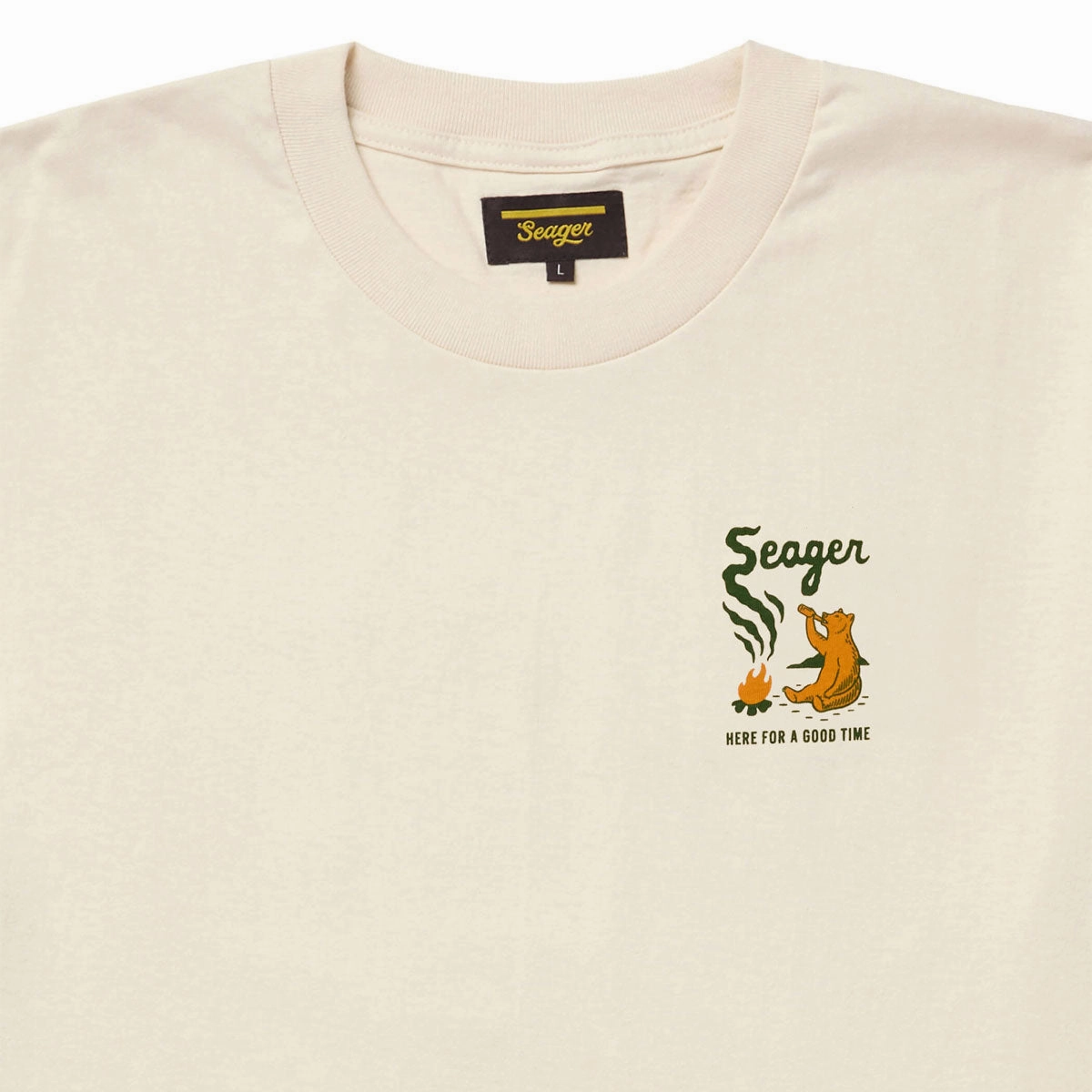 Seager Smokey T-Shirt - Cream VintageWash