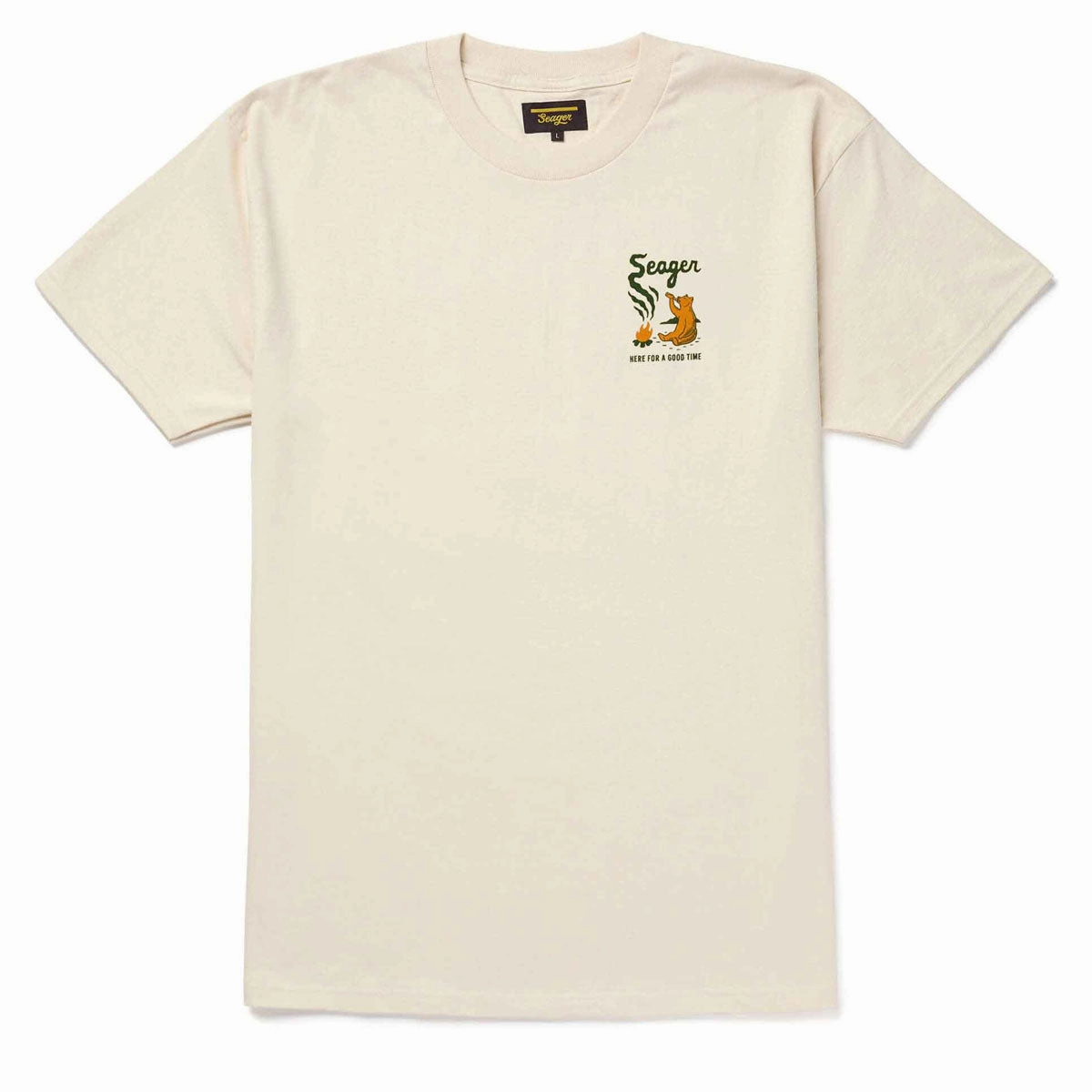 Casual Layer Wear Seager Smokey T-Shirt - Cream
