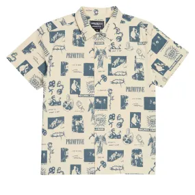 Primitive x Sublime Mosaic Woven Shirt - Cream Sweat-Absorbing Professional Look