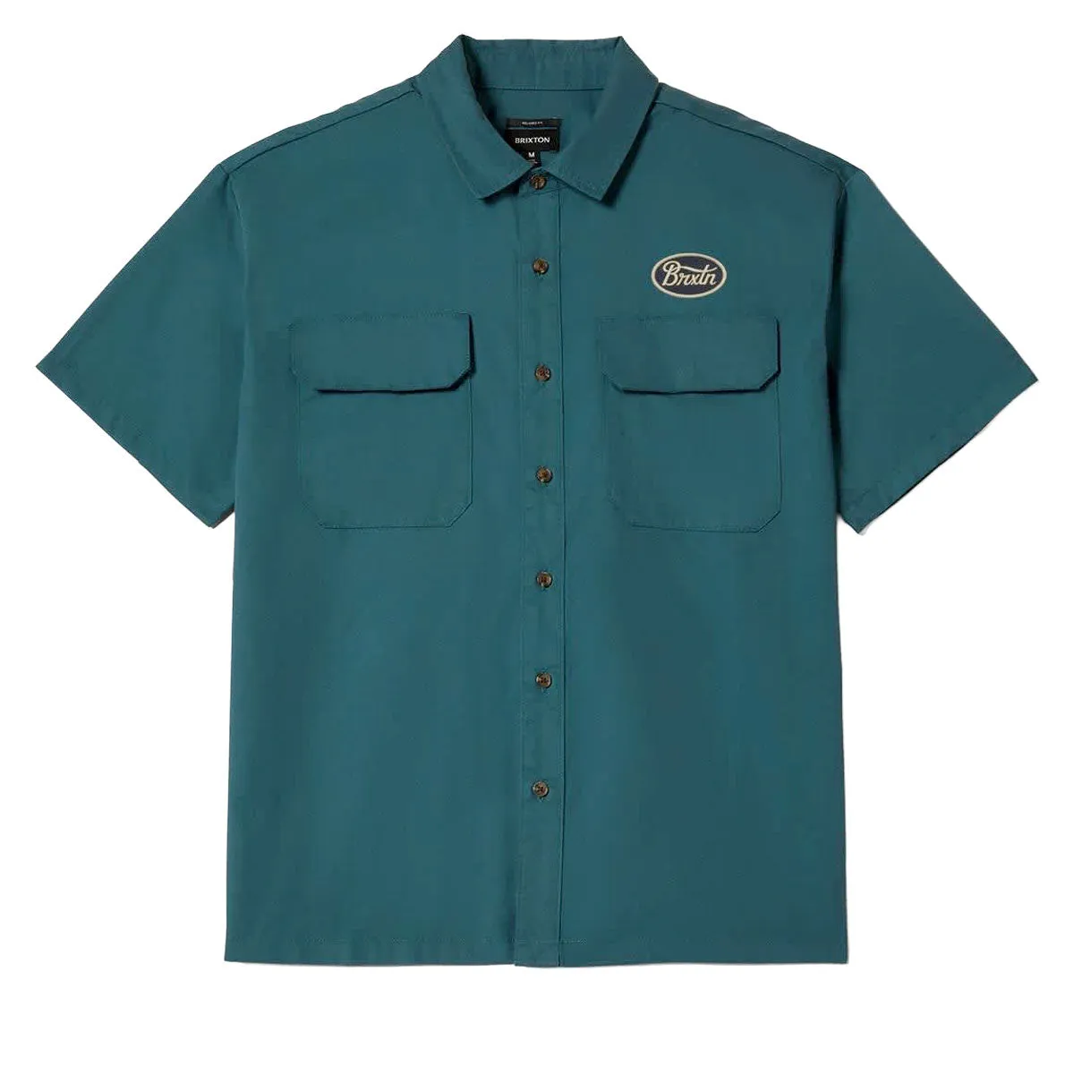 Eco Dye Technique Brixton Mechanics Cru Shirt - Night Sage