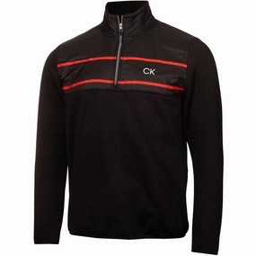 Concert wear Calvin Klein Harrow Hybrid 1/2-Zip Pullover - Black