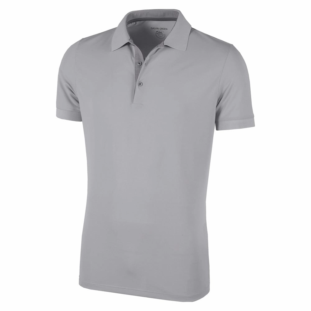 TexturedWeavePattern Timeless Look Galvin Green Max Polo Shirt - Sharkskin