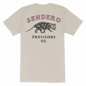 Sendero Opossum T-Shirt - Sand Vintage Look