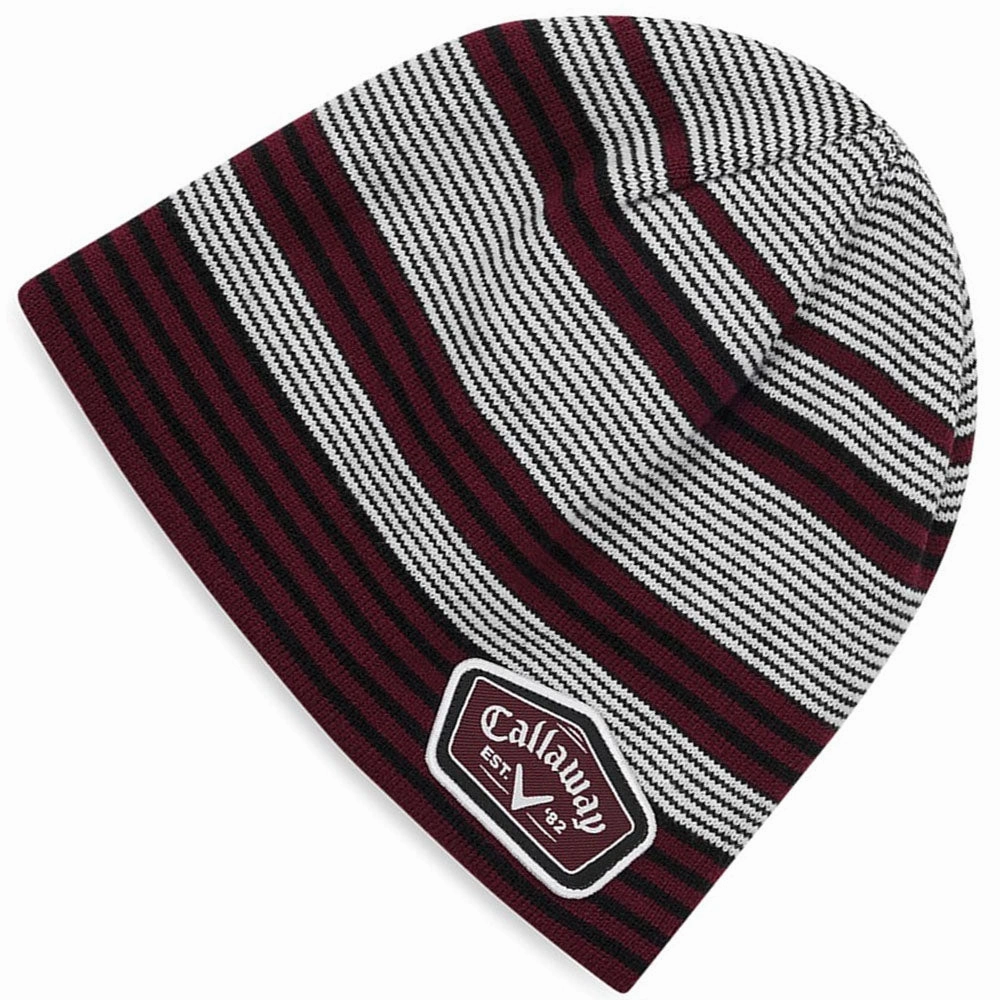 Outfit Complete Callaway Winter Chill Beanie - White/Black/Maroon