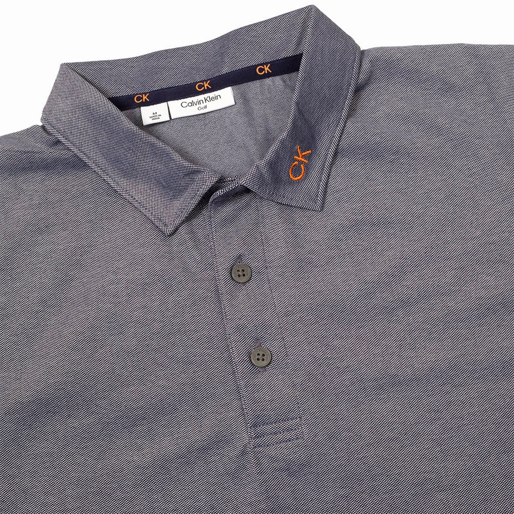 Calvin Klein Concord Polo Shirt - Navy Marl Relaxed Wearable Denim combination