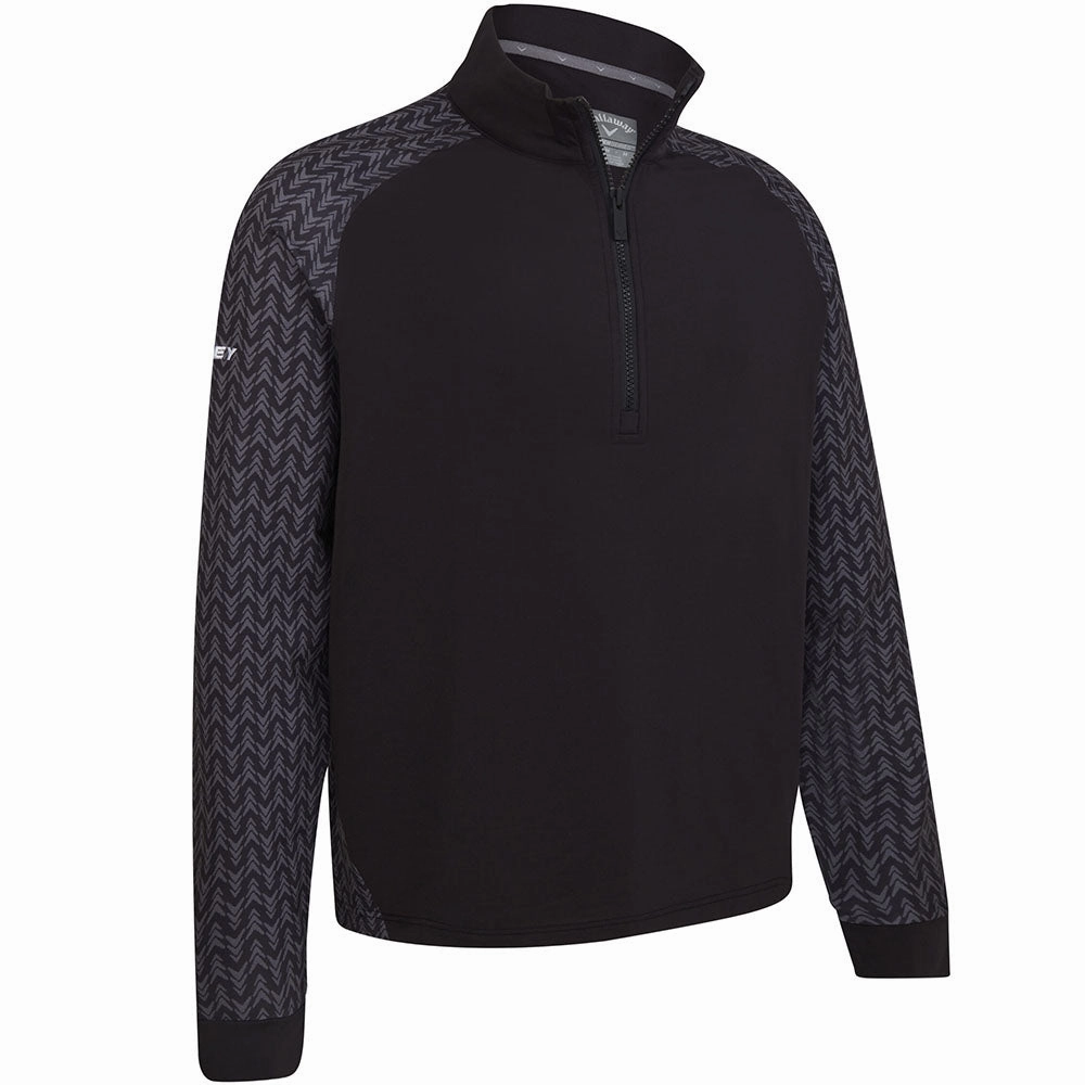 product floral delicacy Callaway 1/4 Zip Odyssey Blocked Pullover - Caviar