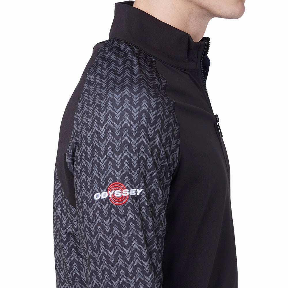 Callaway 1/4 Zip Odyssey Blocked Pullover - Caviar Weekend Comfort ideal for birthdays