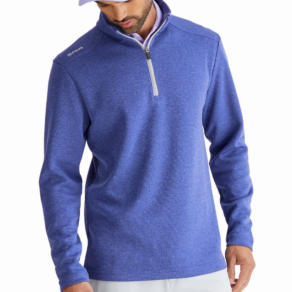 City Style product warranty Ping Ramsey 1/2 Zip Mid Layer - Twilight Marl