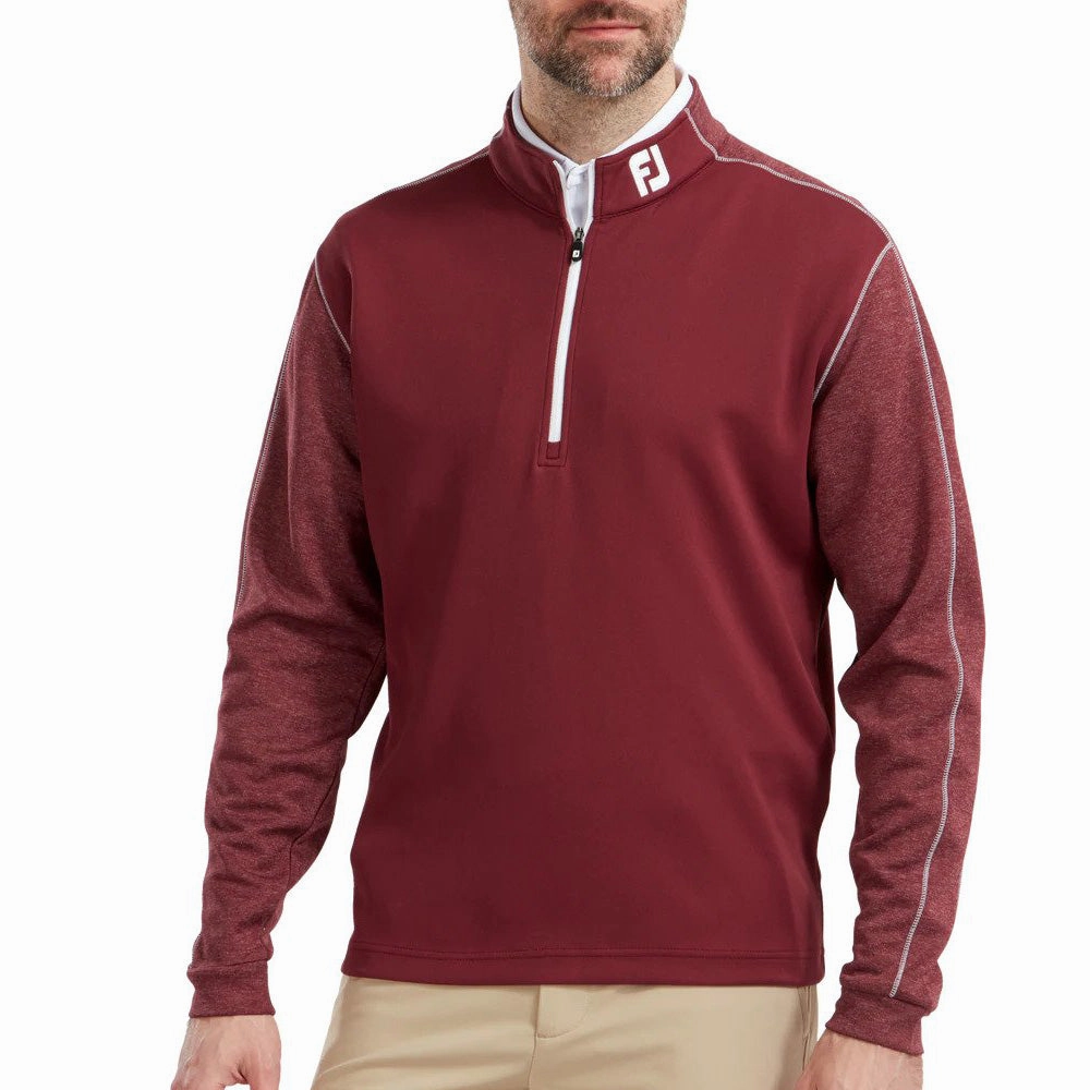 FootJoy Tonal Heather Chill-Out Sweater - Maroon product gift worthy appeal non hooded